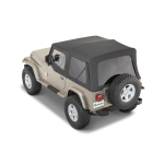 TELO RICAMBIO INCLUSO MEZZE PORTE 88-95 WRANGLER YJ BLACK TWILL