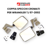 KIT COPPIA SPECCHI CROMATI WRANGLER TJ 97-2002