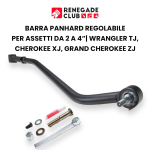 BARRA PANHARD ANTERIORE REGOLABILE WRANGLER TJ CHEROKEE XJ GRAND CHEROKEE ZJ 2"- 4"