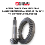 COPPIA CONICA 3.92 D44 DANA 44 PER CJ XJ TJ E YJ CON DANA 44, CHEVROLET PICKUPS 67-80, FORD BRONCO 71-77, F150-250 59-78, DODGE RAM 94-2002